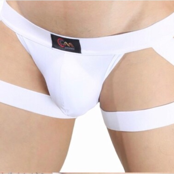 Sexy Strap Briefs Men's Sexy Comf Bikini Thigh Suspender Trunk Shorts Underwear - Picture 6 of 7